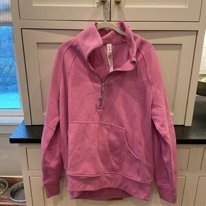 Pink Quarter-Zip Pullover